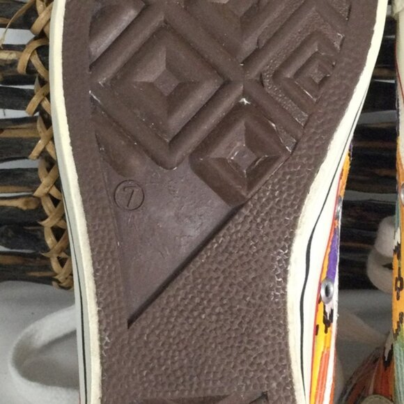 👛 (ANY 2/$25) HOT FOOT High Rise Multi Colored Sneakers - Picture 7 of 11